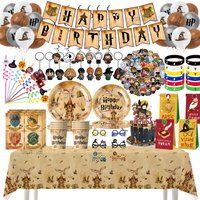 Magics Academy Birthday Party Supplies Harries Theme Decoration Plate Cup Napkin Balloons for Kids Party Favors Gifts photo prop