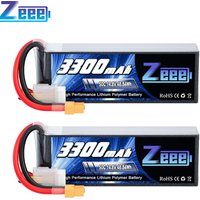 2pcs Zeee 4S Lipo FPV Drone Battery 14.8V 3300mAh 50C Softcase with XT60 Plug for RC Car RC Helicopters Trucks RC Model Parts