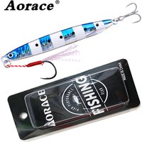 Aorace 1PCS Super Sinking Metal Casting Jig 10G 21G 40G Shore Drag Cast Jigging Spoon Fishing Lure Artificial Bait Pesca Tackle