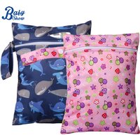 20*25cm Waterproof Wet Bag Various Print Baby Diaper Bag Nappy Stroller Bags Carry Pack Travel Outdoor Wet Diaper Mommy Pouch