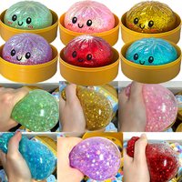 Hot! Dumpling Stress Balls Fidget Sensory Toy Squeeze Dough Ball Stress Relief Toys for Halloween Prank Toys Gifts wholesale