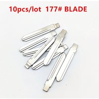 10Pcs/LOT 177# FOR Lishi TOY47 Universal Car Remote Key Blade For KD VVDI KEYDIY For Toyota Replacement Center Pin Car Key Blade