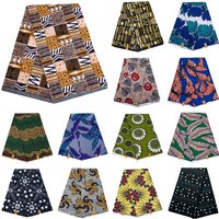 African Ankara Print Fabric Cloth By The Yard Wax Fabric for Party Dress Making and Sewing Patchwork Nigeria Tissu High Quality