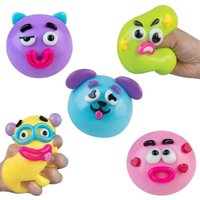 2026 New Fun Dog Face Exchange Soft Rubber Toy Soft and Plastic Cute Slow Squeeze Toy, Relaxing Sensory Experience