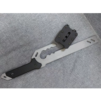 Tactical Manganese Steel Alloy Pry Bar for Outdoor Survival, Emergency Gear Safety Impact Tool & Compact Deterrent