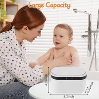 Baby Wipe Warmer, Wet Wipe Warmer 5 Modes of Temperature Heating Control Dual Heat for Baby'S Comfort
