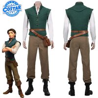 Flynn Rider Cosplay Costume Anime Tangled Adult Men Prince Costumes Rapunzel Halloween Carnival Christmas Uniform Outfits Props