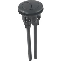Round Head Button Dual Flush Mechanism Toilet Maintenance 48mm Long-lasting Performance Modern Bathroom Accessory