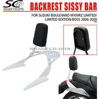 Motorcycle Backrest Sissy Bar Luggage Rack Cushion Pad For Suzuki Boulevard M109R M109R2 M109RZ Limited Edition Boss 2006-2020