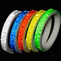 AliExpress NONE 1Roll 8M Glow Bike Sticker - Reflective Safety Tape for Mountain/Motorcycle Body, Waterproof Vinyl Decal & Night Visibility Kit