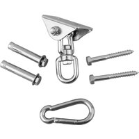 Awning Hanging Chair Hanging Basket Chair Fixing Wooden Screw 1000Lb Capacity Easy To Install Rotating Hook Stainless Steel