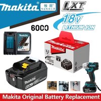 Original Makita 18V 6Ah Lithium Battery Replacement BL1830B BL1840B BL1850B BL1860B for Makita Power Tools