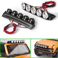LED Roof Spotlights Off-road Lights for 1/10 RC Crawler Car Traxxas TRX4 New Bronco Blazer AXIAL SCX10 Cherokee Wrangler Parts
