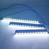 Car Daytime Running Light 12/14/18LED SMD 7030 Fog Light Source Ultra-thin Super Bright Invisible Waterproof LED DRL Strip
