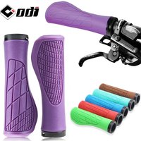 ODI Ergonomic bicycle grips Soft Rubber MTB grips lock on anti slip Shock Absorption Purple Red Mountian bike handlebar grips