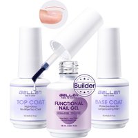 GELLEN Builder Gel Nail Strengthening Set Gel HEMA Free TPO Free 15ml UV LED Curing Gel Nail Art Professional Manicure Salon DIY