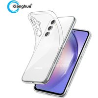Ultra Thin Clear Silicone Soft TPU Case For Samsung Galaxy S23 S24 S21 FE S22 Plus Ultra A54 A34 A14 Transparent Bumper Coque