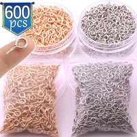 300-600pcs Mini Screw Eye Pins Metal Eyepins Hooks Eyelets Screw Threaded Pendant Clasps Jewelry Findings for Making DIY 8/10mm
