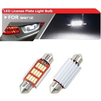 4PCS Canbus 36MM C5W 6418 White Car Led Number License Plate Light Bulbs For Benz W211 W203 W210 W212 W209 W169 W208 AMG