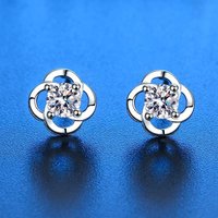 New 925 Sterling Silver Earrings 5A Zircon for Women Good Quality Wedding Engagement Jewelry Stud Earrings Party Gifts
