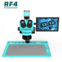 RF4 7-50X Trinokular Industrie Zoom 2K HDMI Kamera Elektronisches Reparaturmikroskop 10,1 Zoll Monitor RF7050TVD2-2KC2-S010