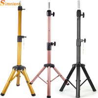 125Cm Mannequin Head Holder Tripod Stand For Hairdressers Salon Training Head Strong Adjustable Wig Stand Tripod For Wig Making