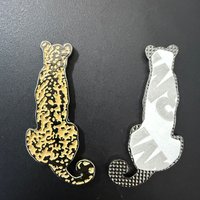 Lepard Mobile Phone 3M Sticker Badge Metal Pin Broooches Pins