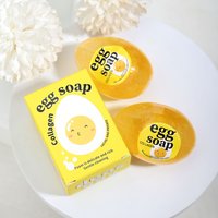80g Natural Egg Whitening Soap Handmade with Collagen Free Facial Glycerin Moisturizing Beauty Soap