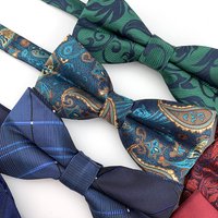 Hot Men's Bow Tie Adjustable Butterfly Neckties Dot Stripes Plaid Bowtie For Man Wedding Party Boy Girl Bowknot