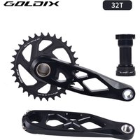 AliExpress NONE Mountain Bicycle BSA 24mm Crankset 165 170 175mm R-SPEC Trail Hollow Bike Crank Spindle DH AM XC for Shimano SRAM