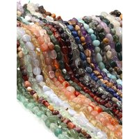 AliExpress NONE 5-10mm Natural Stone Irregular Quartz Amethyst Gravel Beads Freeform Chip Tiger Eye For Jewelry Making Diy Bracelet Necklace 15