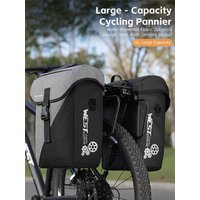 AliExpress West Biking WEST BIKING 16L Waterproof Bike Rear Rack Bag Large Capacity Cycling Luggage Carrier Bag with Quick Release Clips for Road Bikes