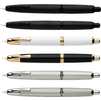2026 New MAJOHN A1 Retractable Fountain Pen Metal Fish Scale Striped Engraved Pen With Clip Office School Writing Gift Pen