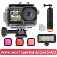 For DJI Osmo Action 5 4 3 Waterproof Case 40M Deep Diving Underwater Housing Shell for DJI Osmo Action 5 4 3 Camera Accessories