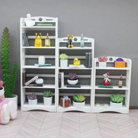 1pc Miniature small storage rack, essential for dollhouse scenes, a small shelf for food play display, a cute decorative item