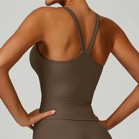 Sports Vest Women Cross Back Yoga Tops Breathable Shockproof Running Fitness Yoga Vest With Pad Push Up Crop Tops Gym Sportswear