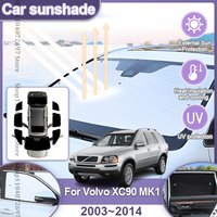 Full Coverages Sunshades For Volvo XC90 MK1 2003~2014 2004 2005 2006 2007 2008 2009 Retractable Protection Shade Car Accessories