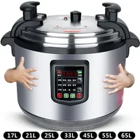 Home Electric 25L Electric Pressure Cooker Mechanical Double Bile Oversized 17L/21L/ 25L High Pressure Rice Cooker