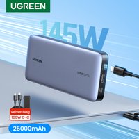 UGREEN 140W 100W Power Bank Portable 25000mAh 20000mAh PD Fast Charging PowerBank for Laptop Notebook Xiaomi External Battery