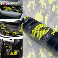Camo Car Wrap Off-Road Automotive Vinyl Car Body Covering for Motorcycles Sticker DIY Auto Accessories Yellow Camouflage Film