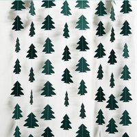 Green Brown Woodland Theme Party Decor Christmas Tree Ornament Paper Pine Tree Garland Banner Hanging Nature Camping Party Decor