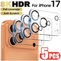 5Pcs Clear Protective Tempered Glass for iPhone 17 16 15 14 13 12 11 Pro Max Camera Ziai Protector for iPhone 15 Pro Max 17 Air