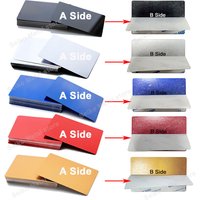 50Pcs With adhesive Metal Business Card Colored Finish Aluminum Blank Laser Engraving Cards Logo Printing DIY Office Supplies