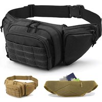 Taktische Hüfttasche für Herren, Nylon, verstellbare Brust-/Hüfttasche für Motorrad, Camping, Sport, Outdoor, mehrere Taschen, Umhängetasche, Werkzeug