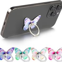 Butterfly Phone Stand Pink/Purple, Securely Grip, Stable Desktop Support, No Shaking, Suitable for Most Phones