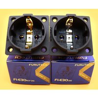 HiFi Schuko Furutech FI-E30 NCF nano socket pure copper plated Rhodium EU Power plug