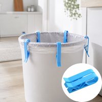 10pcs Trash Can Fixing Clip Practical Garbage Bag Non-slip Bracket Clip Snack Bag Sealing Clip Divider Side Clip Sealing Tool