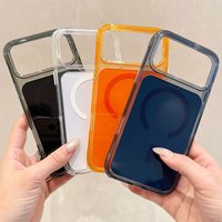 Luxury Solid Color For Magsafe Acrylic Hard Phone Case for iPhone 17 16 15 14 Pro Max Magnetic Wireless Charge Shockproof Cover