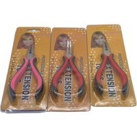 tape hair extension pliers tool kit tweezers for hair extensions nanoring Steel Hair Extension Pliers set for Hair Extensions