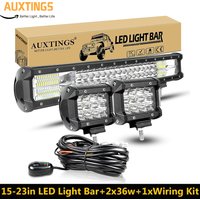 15 ''17 '20'' 23 ''216w 252w 288w 324w LED-Licht leiste Offroad-Fahr lichter 2x36w Arbeits licht leiste 12V 24V LKW ATV 4WD mit Draht